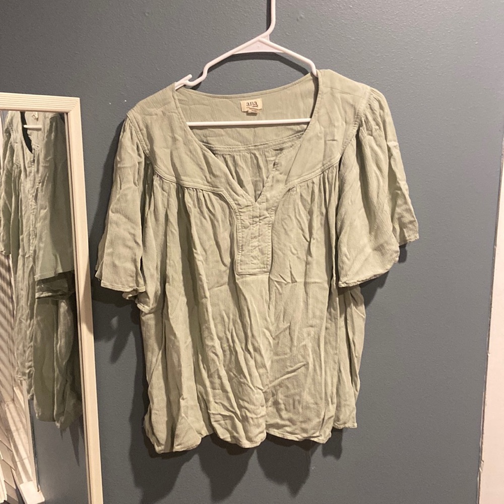Ana Flutter Sleeve Blouse